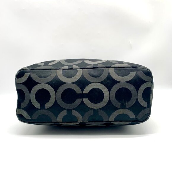 Coach Black & Gray Signature Sateen Madison Tote & Matching Wallet 20483 - Picture 9 of 13